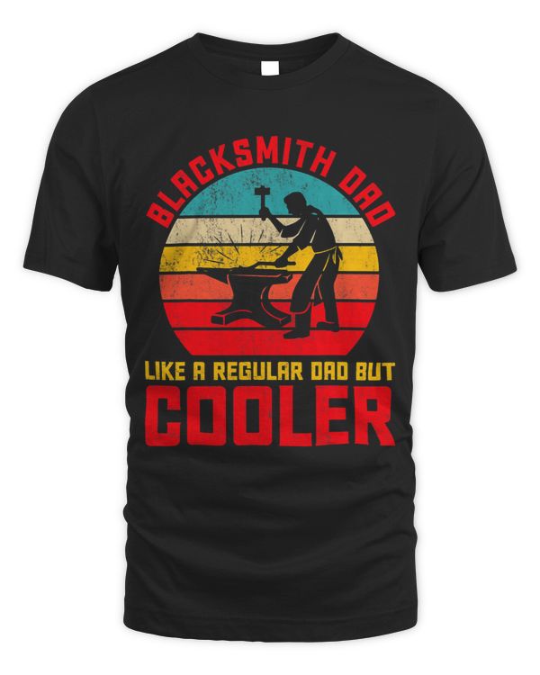 Blacksmith Dad Funny Forging Forge Anvil Father Mens