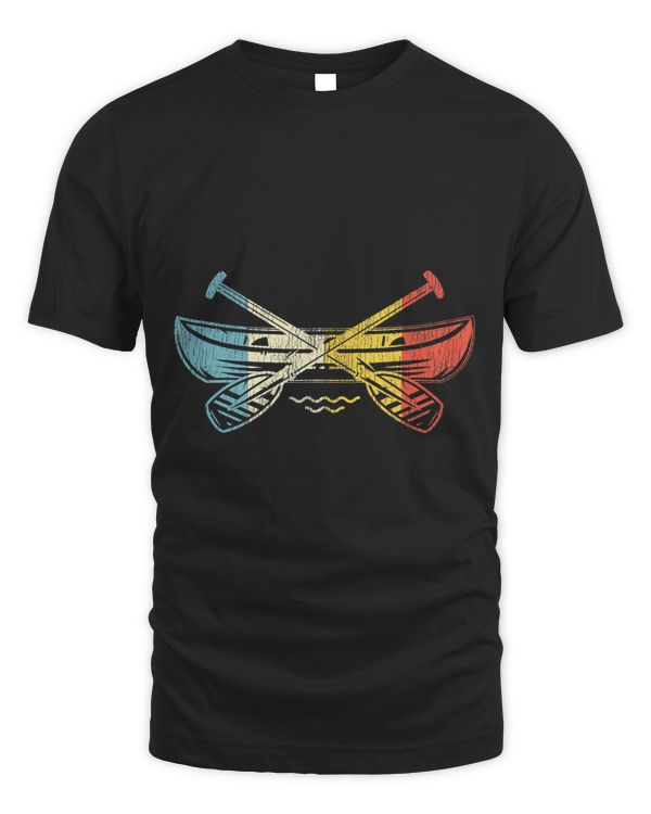 Canoe Canoeing Retro Vintage