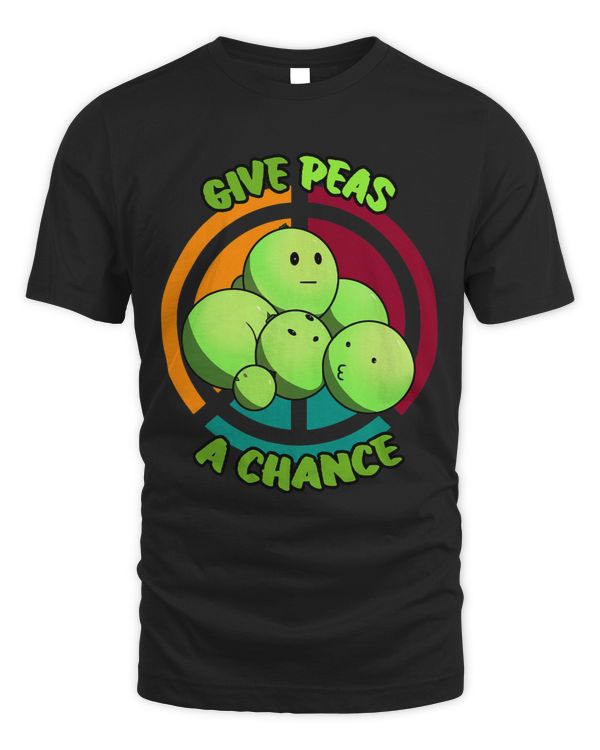 Give Peas A Chance Peace Sign Circle