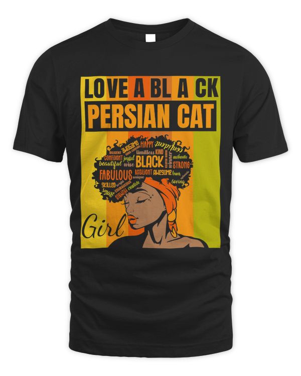 Black Independence Day Love a Black Persian Cat Girl