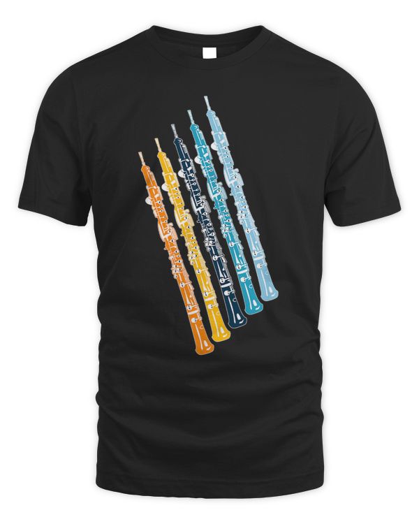Funny Oboe Retro Rainbow Oboe Reed Player Orchestra Member