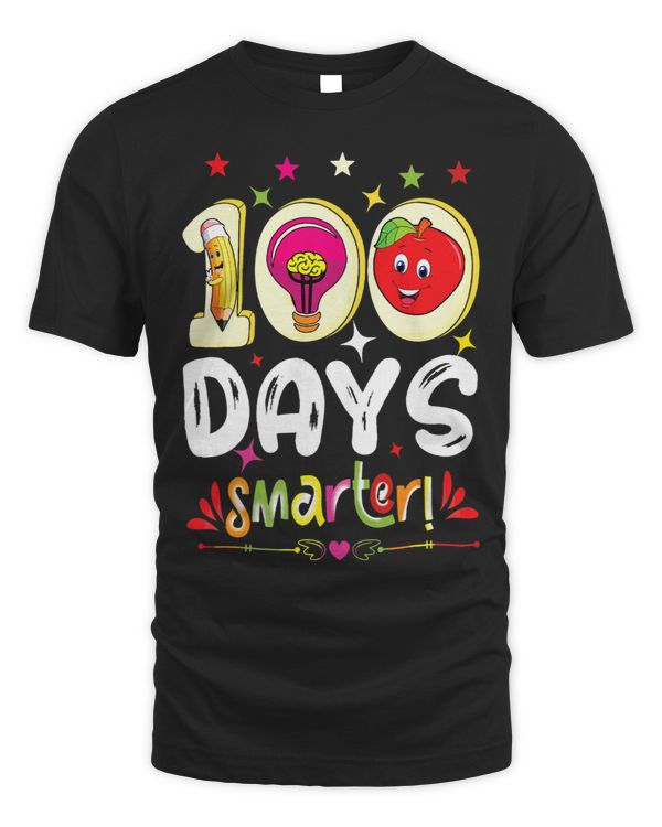 100 Days Smarter Pencil Light Bulb Apple 100 Days Of School