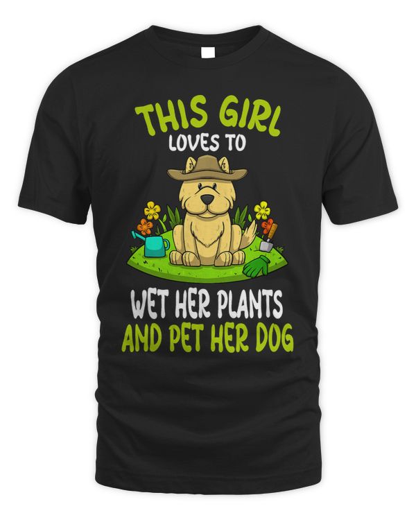 Gardening Dog Shirt For Women Gardener Dog Lover Garden