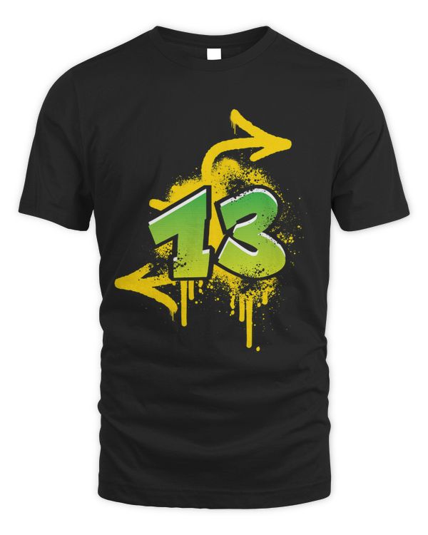 13th Birthday Gift Teens Boys Girls Graffiti HIPHOP 3