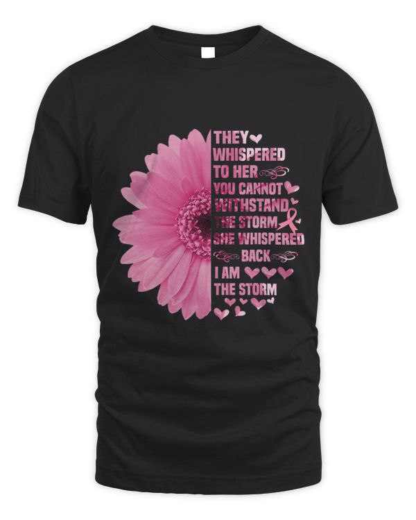 Im The Storm Strong Women tshirt Pink Sunflower Warrior 266