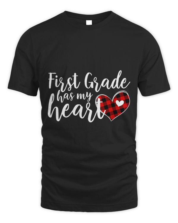 Buffalo Plaid 1st First Grade Has My Heart Teacher Valentine 2