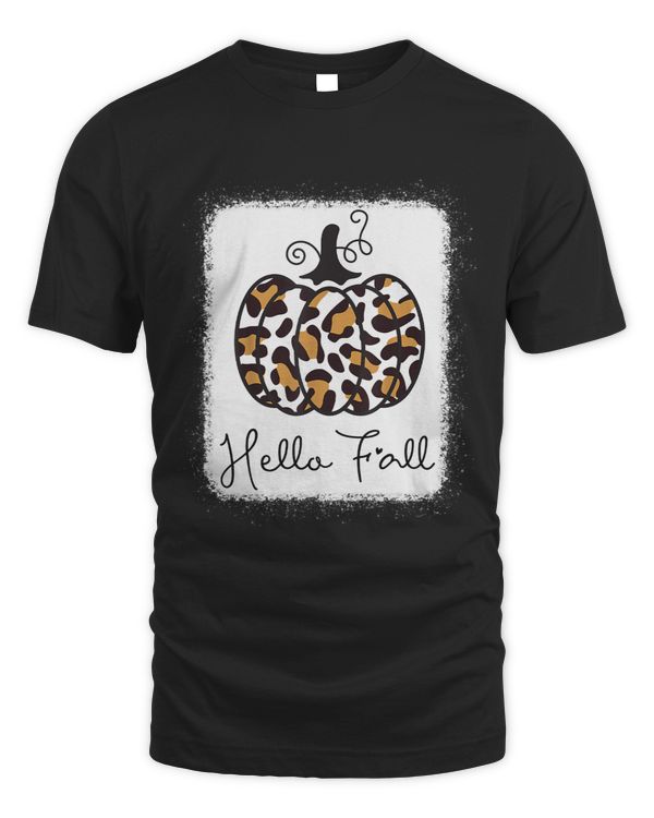 Hello Fall Cheetah Pumpkin Leopard Women Teen Girls Toddlers
