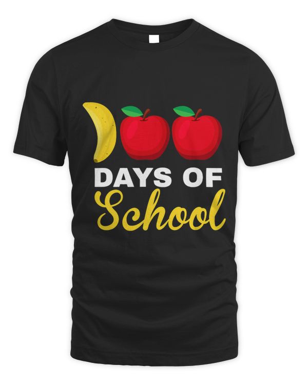 104 Days of school Apple Funny Food fruit Lover Tee