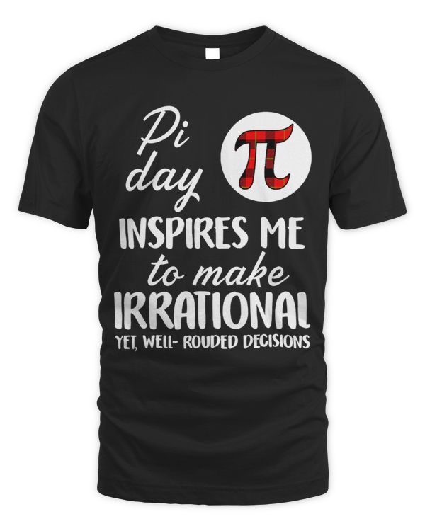 Buffalo Plaid Pi Symbol Pi Day Inspires Me Math Lover Gifts 3