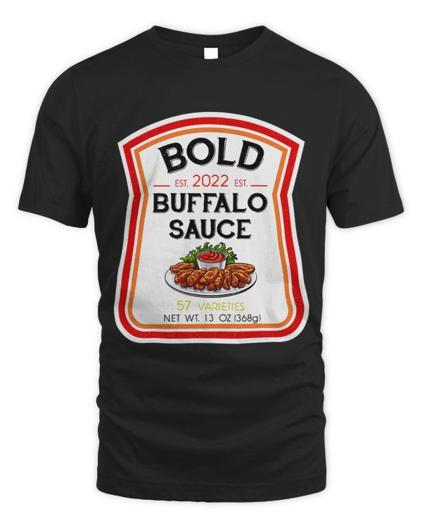 Buffalo Sauce Bottle Label Halloween Couples Costume