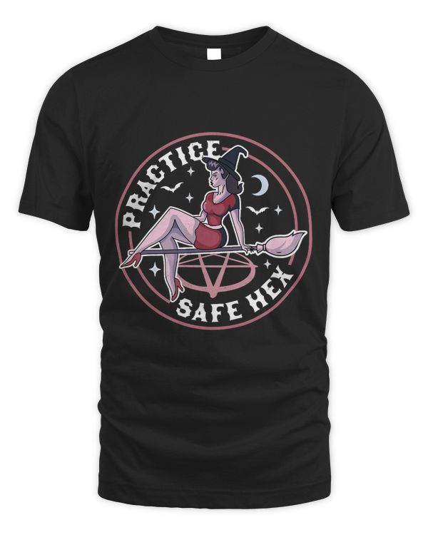 Practice Safe Hex Funny Witch Halloween Costume Pastel Goth 15