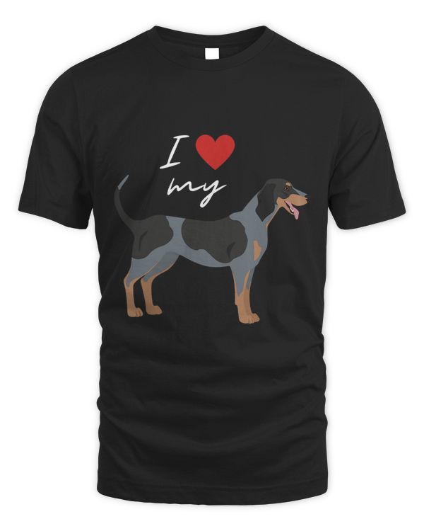 I Love My Black Gray Tan American Foxhound Dog Lover