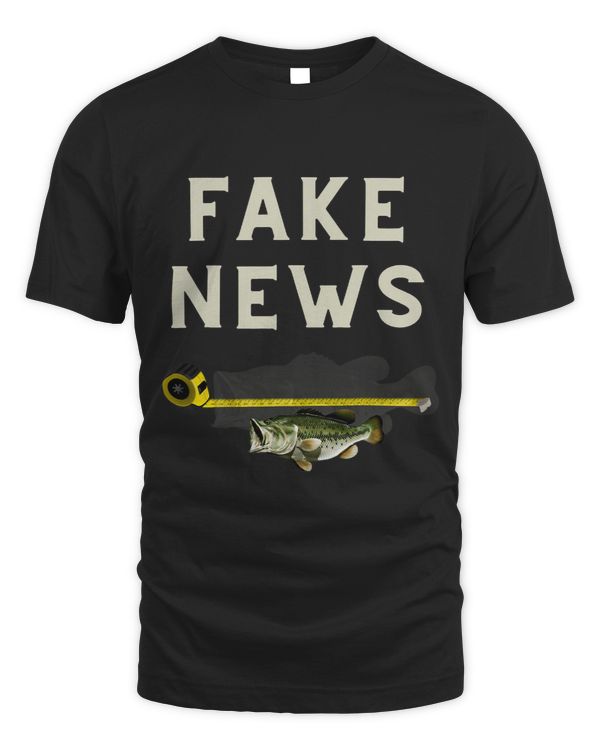 Funny Fake News large mouth bass fishing design