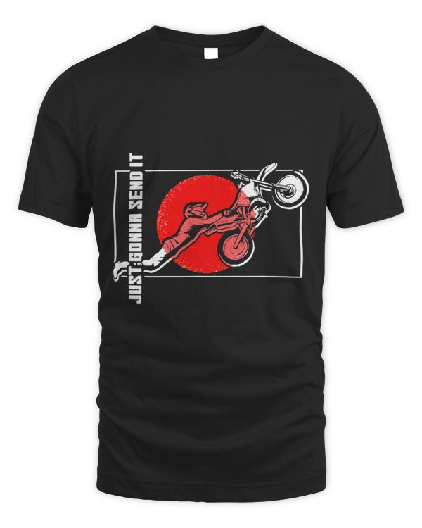 Just Gonna Send It Motocross Japan Flag Motorcycle