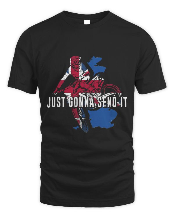 Just Gonna Send It Motocross UK Flag Motorcycle