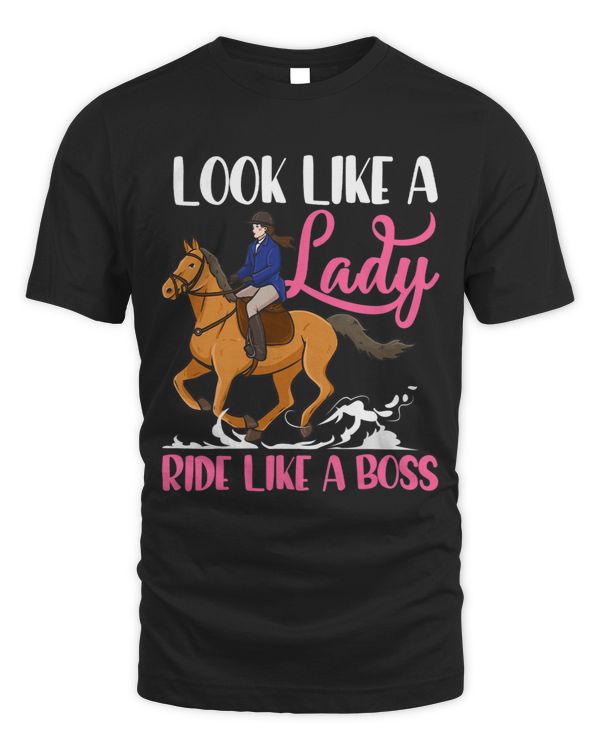 Ride Like Boss Horse Barrel Racing Rodeo Racer Girl Women