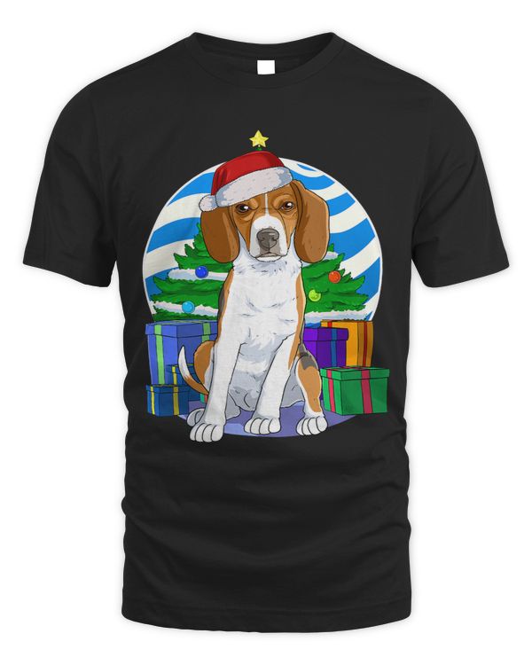 English Foxhound Cute Dog Santa Christmas Tree Decor