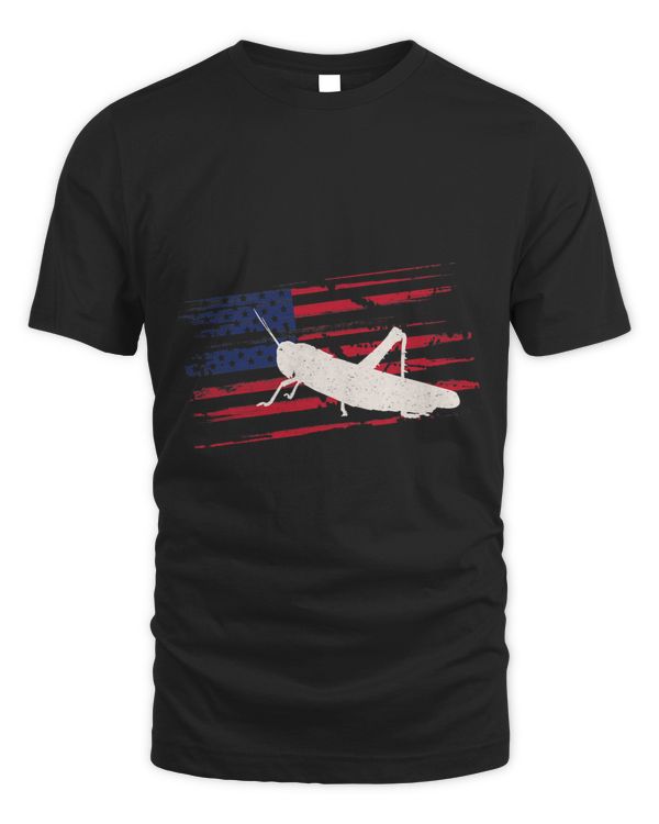 Grasshopper US American Flag Katydid 4th Of July USA Gift