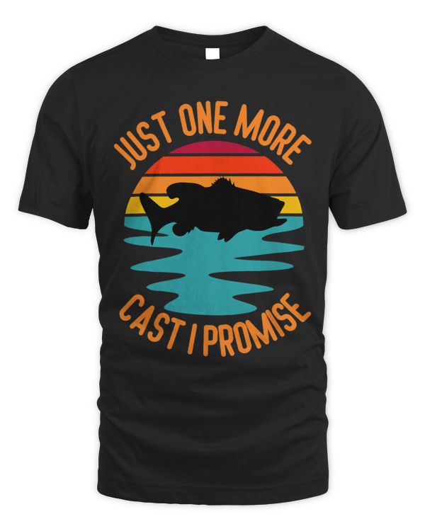 Just One More Cast I Promise Bass Funny Fishing Angler Humor 2