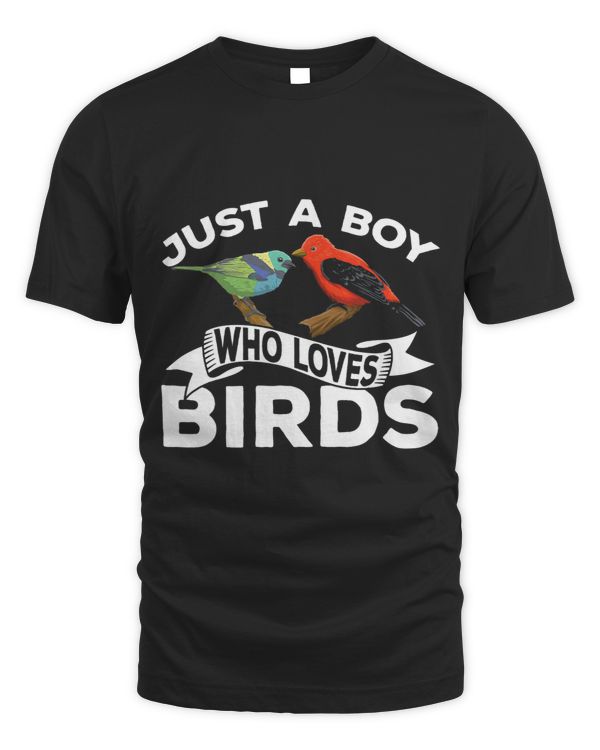 Bird Lover Cute Birding Just A Boy Who Loves Birds