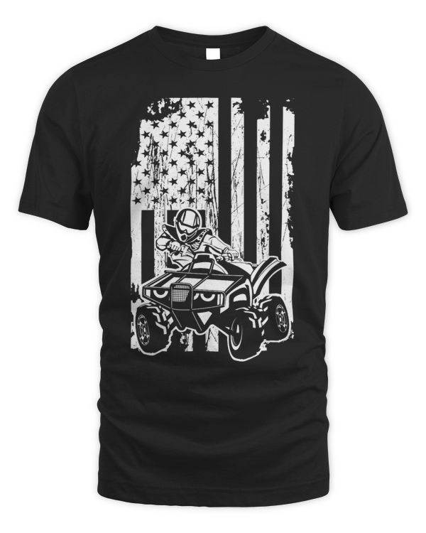American Flag Quad ATV Motorsport Rider Bike Quads Race