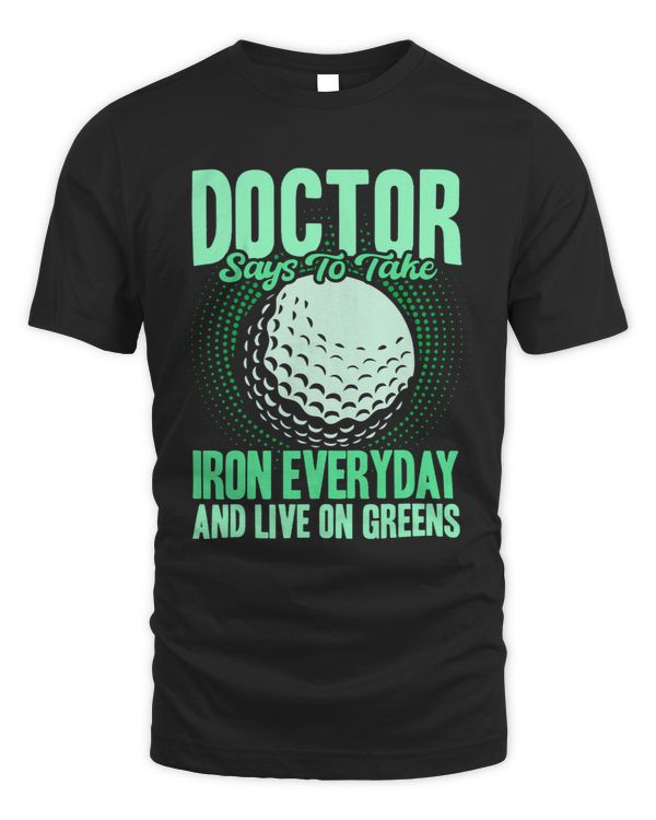 Golf Vintage Iron Everyday And Live On Greens