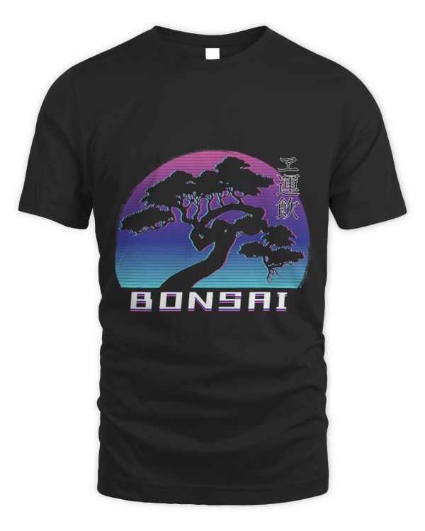 Bonsai Tree Outrun Vaporwave Synthwave Streetwear
