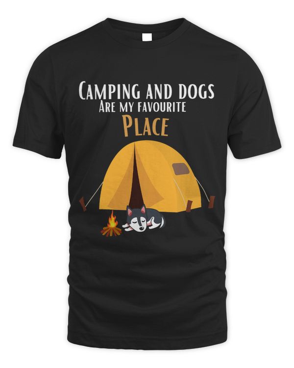Camping and dogs are my favourite place design 3