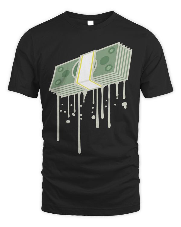 Bills Banknotes Bundle Money Dollar Color Drops Graffiti