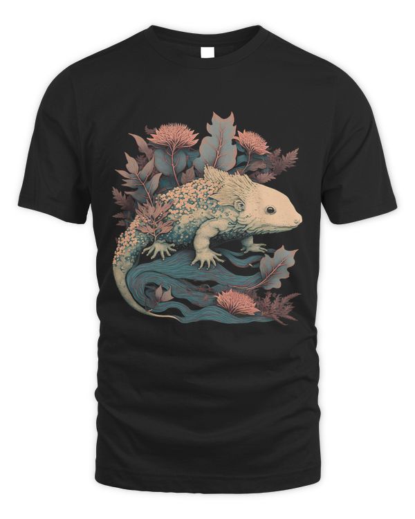 Surrealism Japanese Painting Axolotl