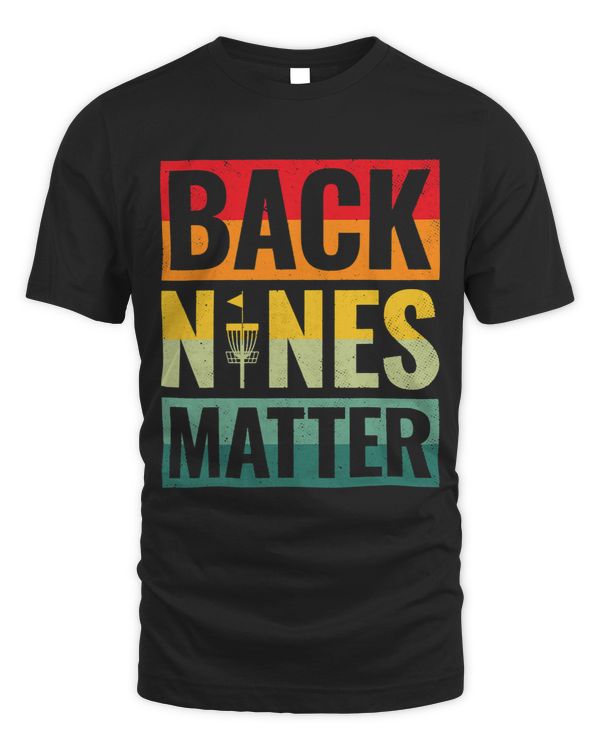Black Nines Matter Disc Golf Players Retro Funny