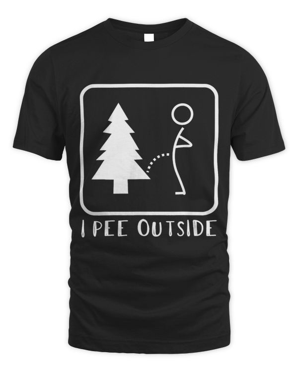 I Pee Outside Tshirt Funny Camping
