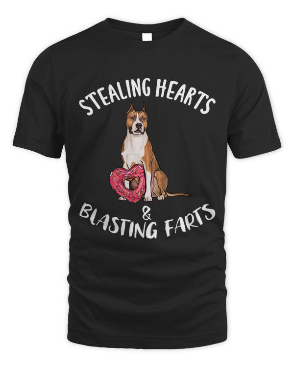 Stealing Heart Blasting Farts American Staffordshire Terrier