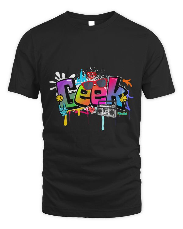 Flite Boi Funny Geeks Rock Fun Nerd Graffiti Graphic