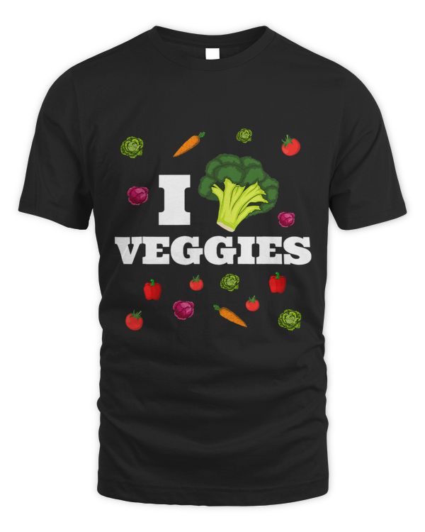 Funny Tomato Broccoli Carrot Bell Pepper I Love Veggies