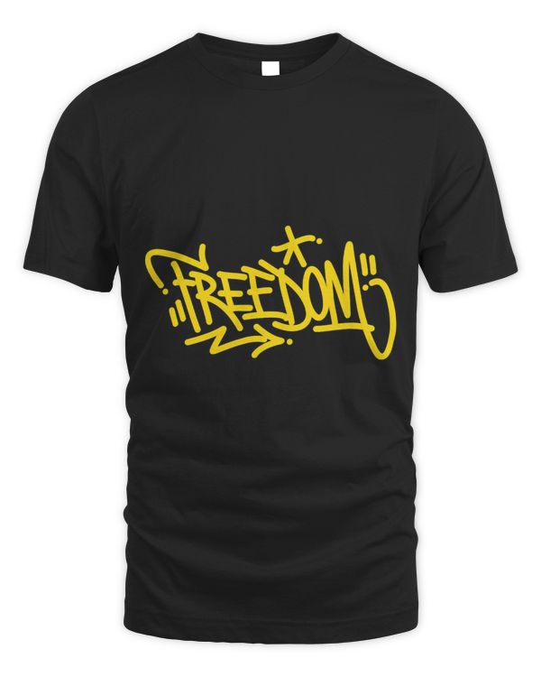 Freedom Graffiti Artist Street Art Tag Urban Graffitis Rap