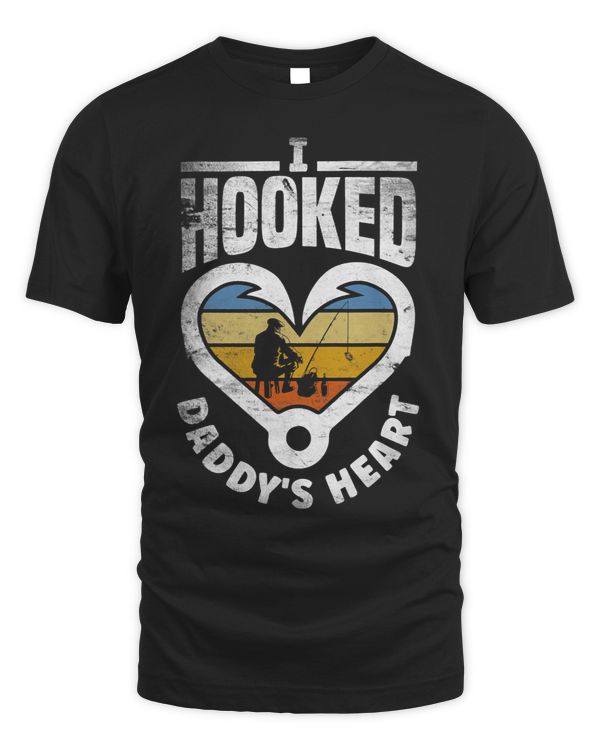 I Hooked Daddys Heart Fishing Fathers Day 3