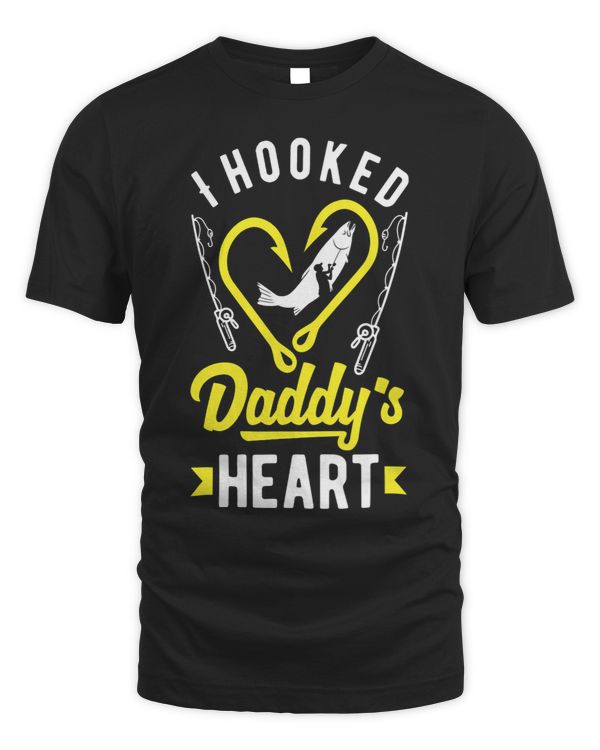 I Hooked Daddys Heart Fishing Fathers Day