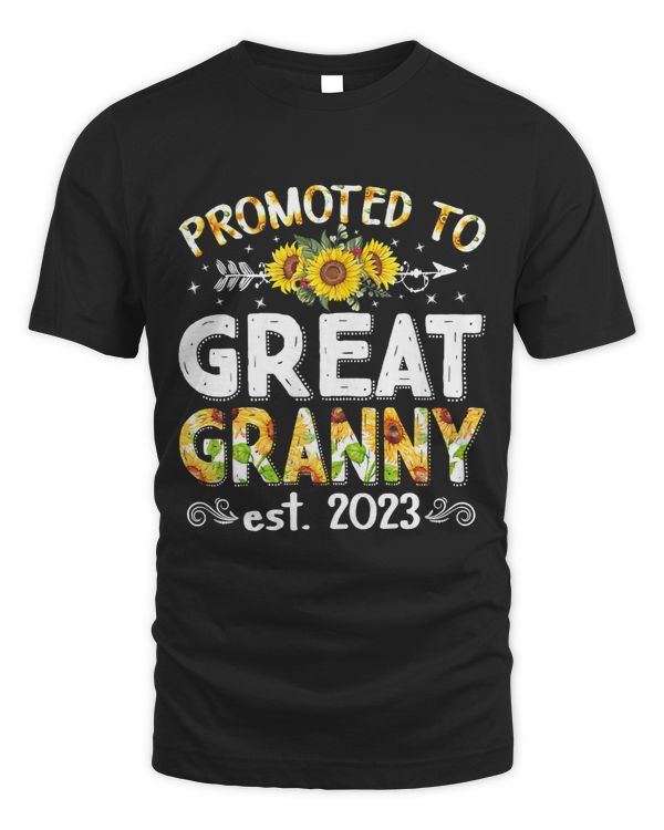 Womens Promoted To Great Granny Est.Cute Mothers Day