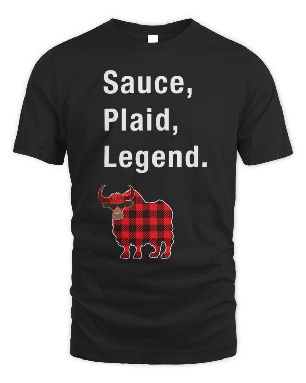 Funny Buffalo Plaid Buffalo Sauce Cartoon Clever Saying