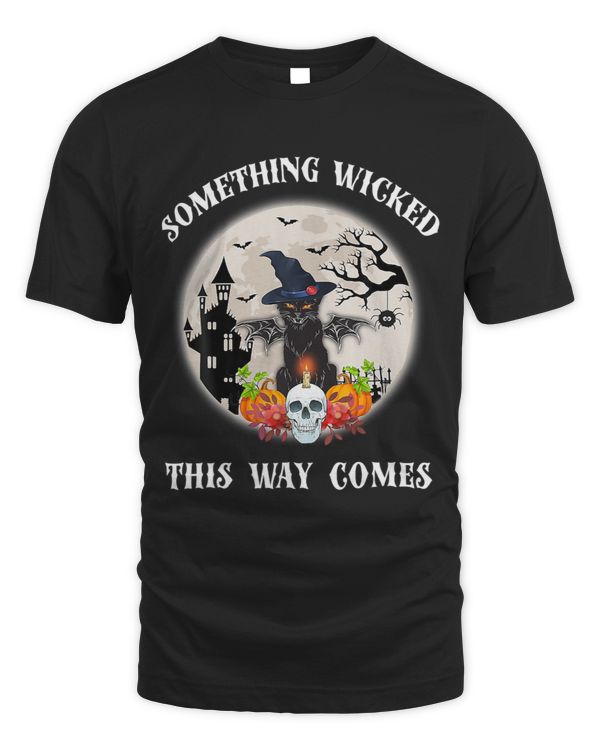 Halloween Something Wicked His Way Comes Black Cat Boy Kids