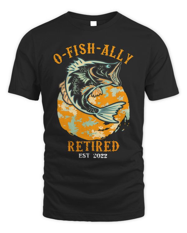 Funny Vintage OFishAlly Retired Ofishally Retirement 3