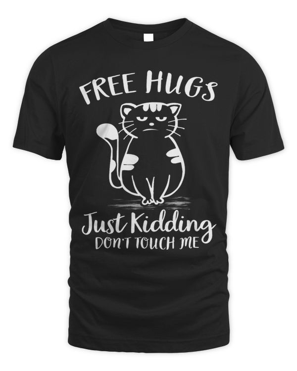 Black Cat Bandana Free Hug Just Kidding Dont Touch Me 3