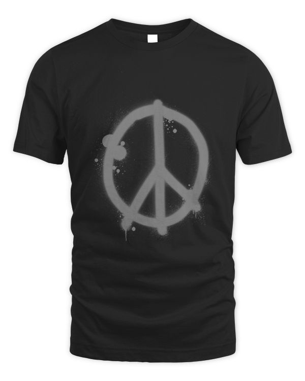Graffiti Spray Peace Sign Logo