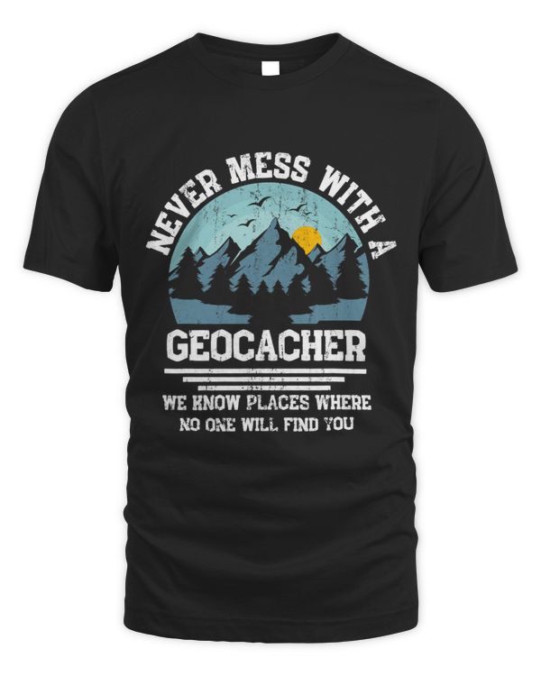 Geochaching wooden box saying for outdoor nature hikers