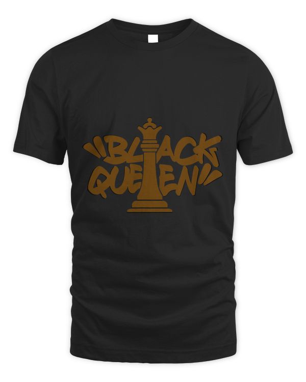GGT Chess Piece Black Queen Graffiti Style Brown Melanin