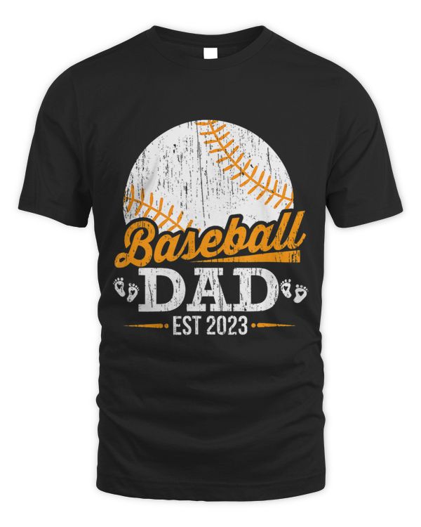 Boy Girl Vintage Baseball Dad Est Daddy Est 2