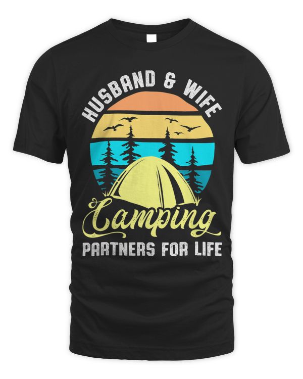 Husband And Wife Camping Partners For Life Funny Couple