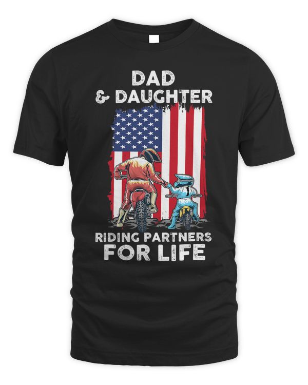 Dirt Bike Dad and Daughter Riding Partners For Life