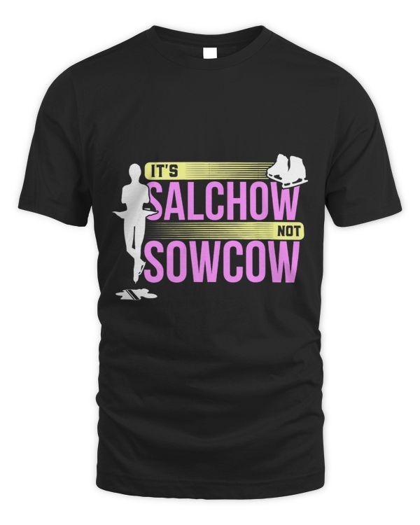 Its Salchow Not Sowcow Pink Funny Figure Skating Jump